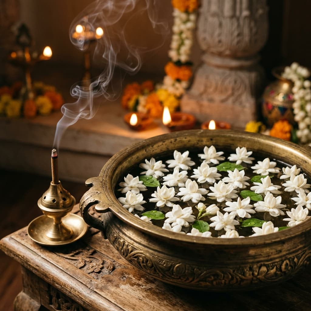 Bamboo-less Dhoop Sticks — Mogra fragrance note illustration